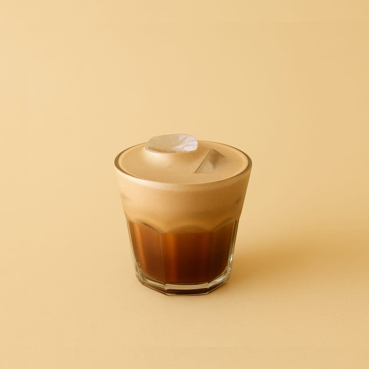 Freddo espresso topped with thick foam