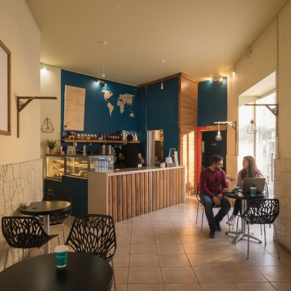 LaBarista Mesa Geitonia bright corner shop