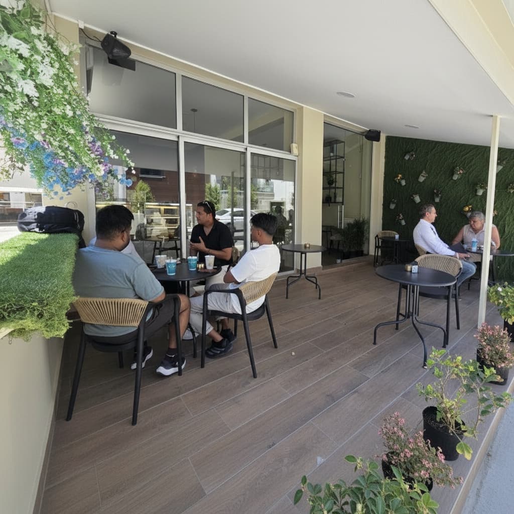 LaBarista Neapolis with outdoor seating